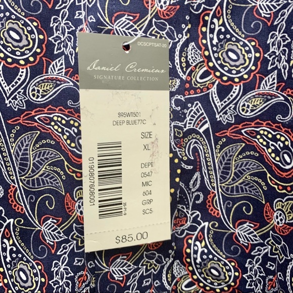 Daniel Cremieux Signature Floral Paisley Shirt XL - Picture 5 of 9